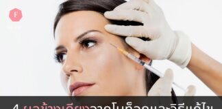 ผลข้างเคียงจากการฉีดโบท็อก